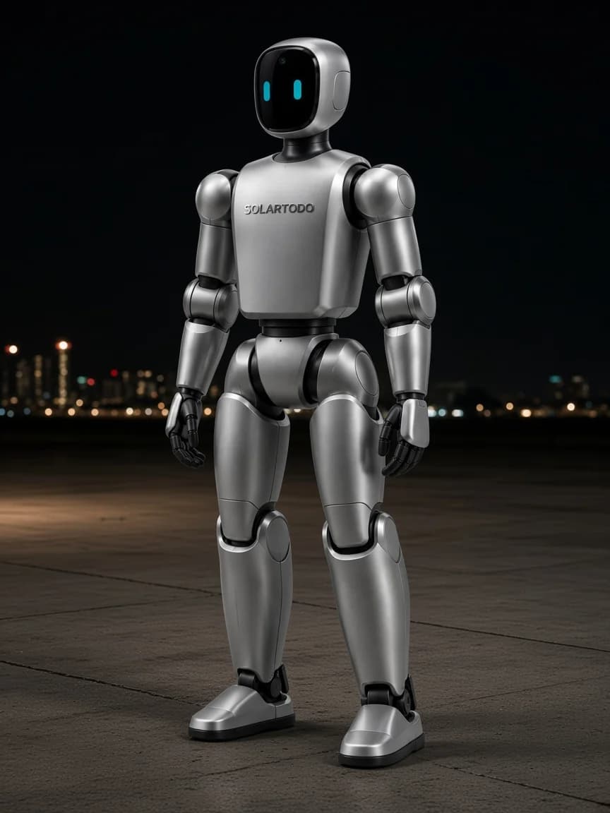 STTBOT-S1 height-comparison catalogue illustration, SOLARTODO LIMITED